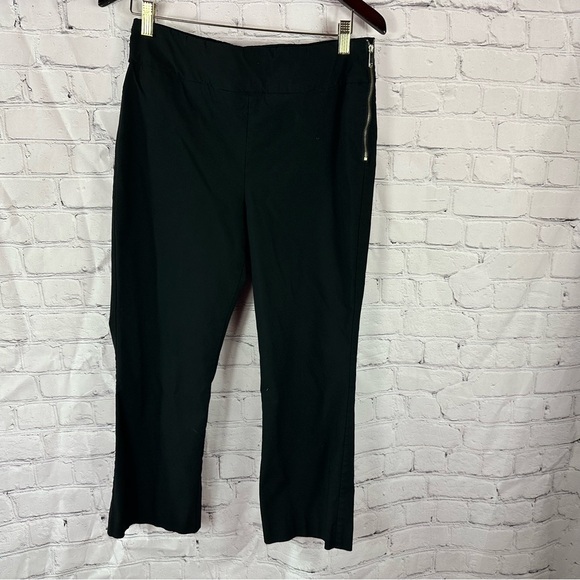 Chico's Pants - Chico's sz 1.5 womens 10 Black pants  side zip stretch minimalist business cas